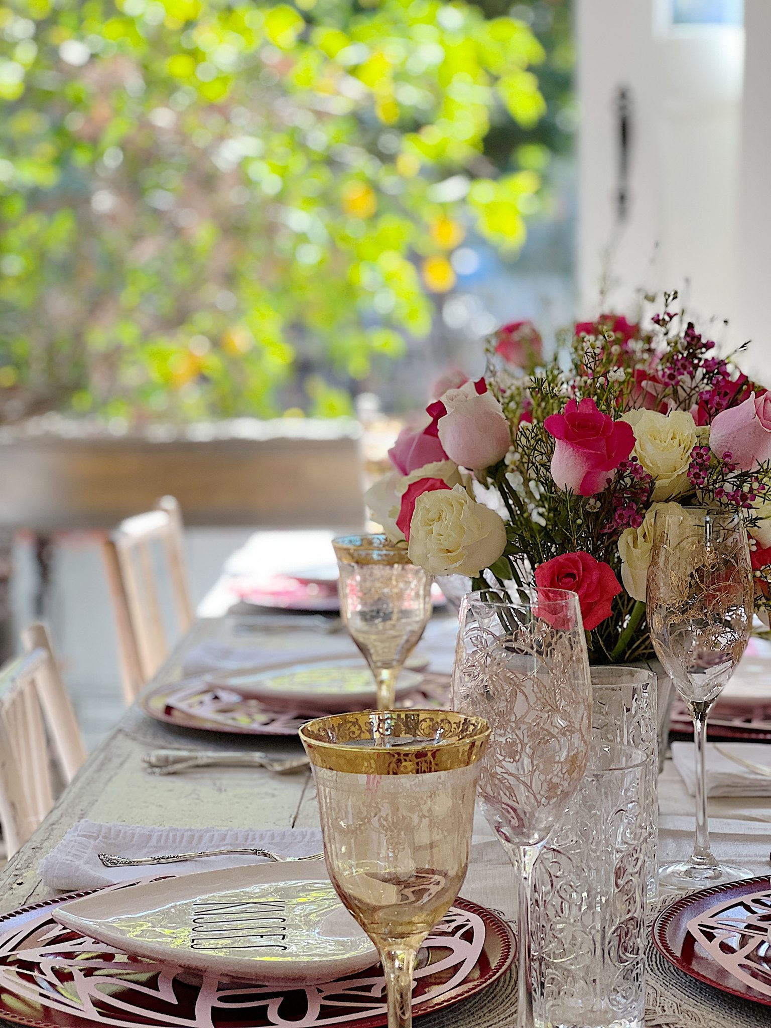 Carriage House Valentine's Day Table Decor