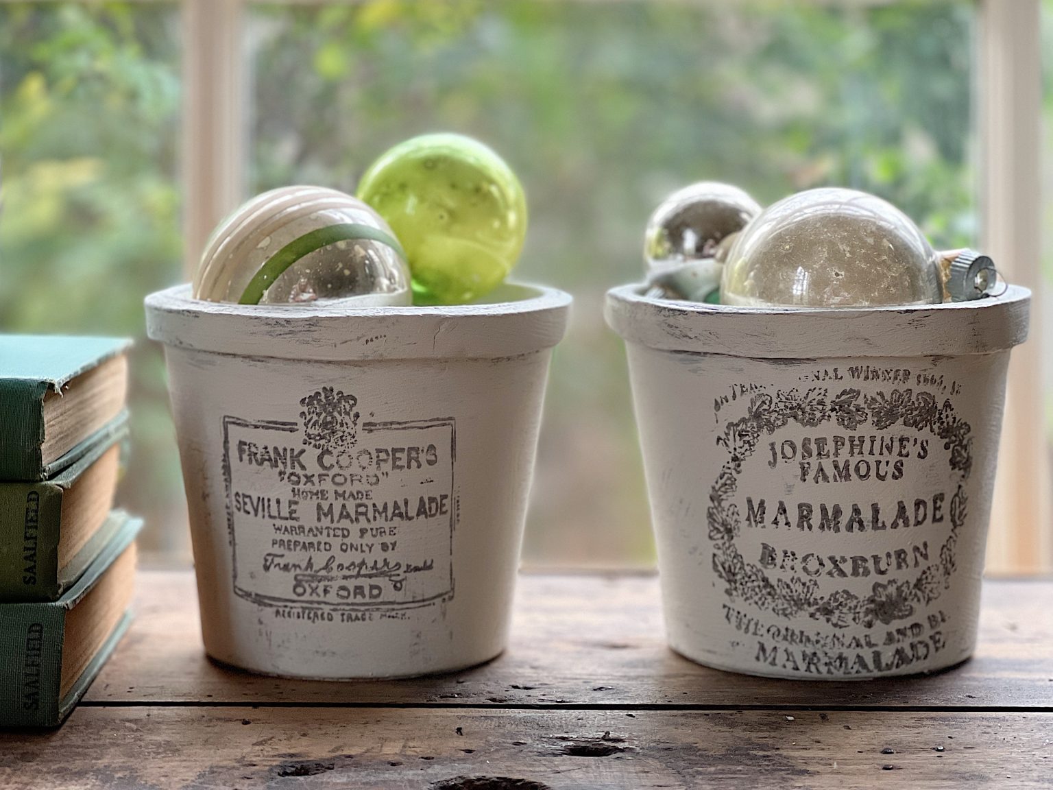 English Advertising Ceramic Pots DIY