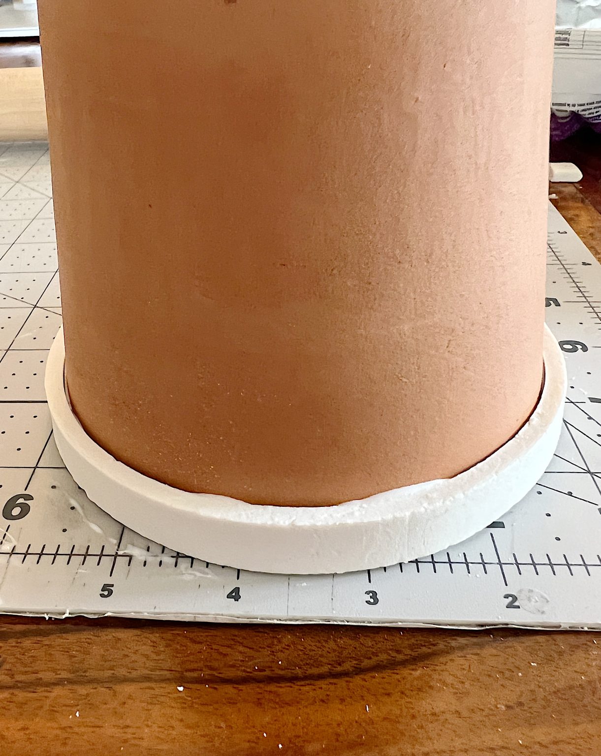 Gluing Clay to Painted Ceramic Pots