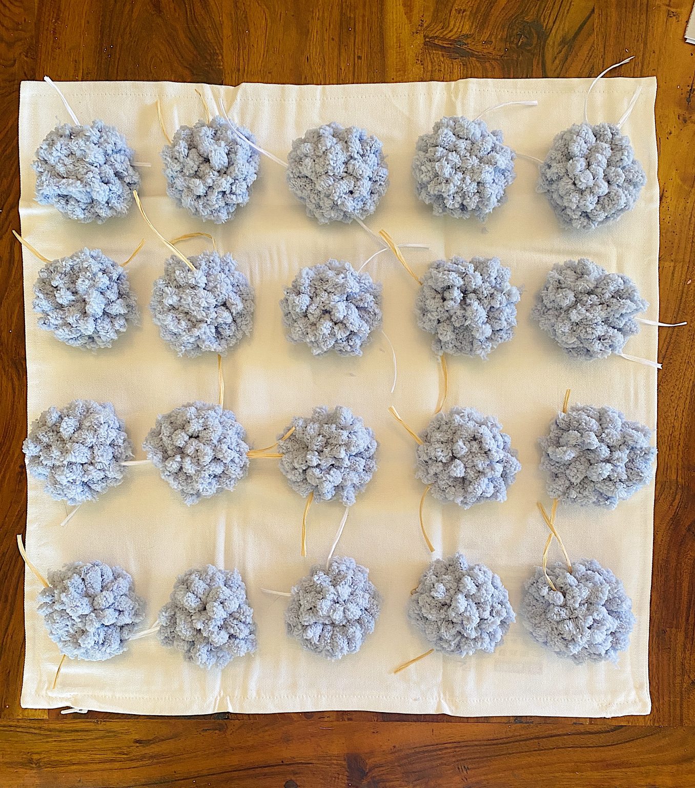 Placing Pom Poms