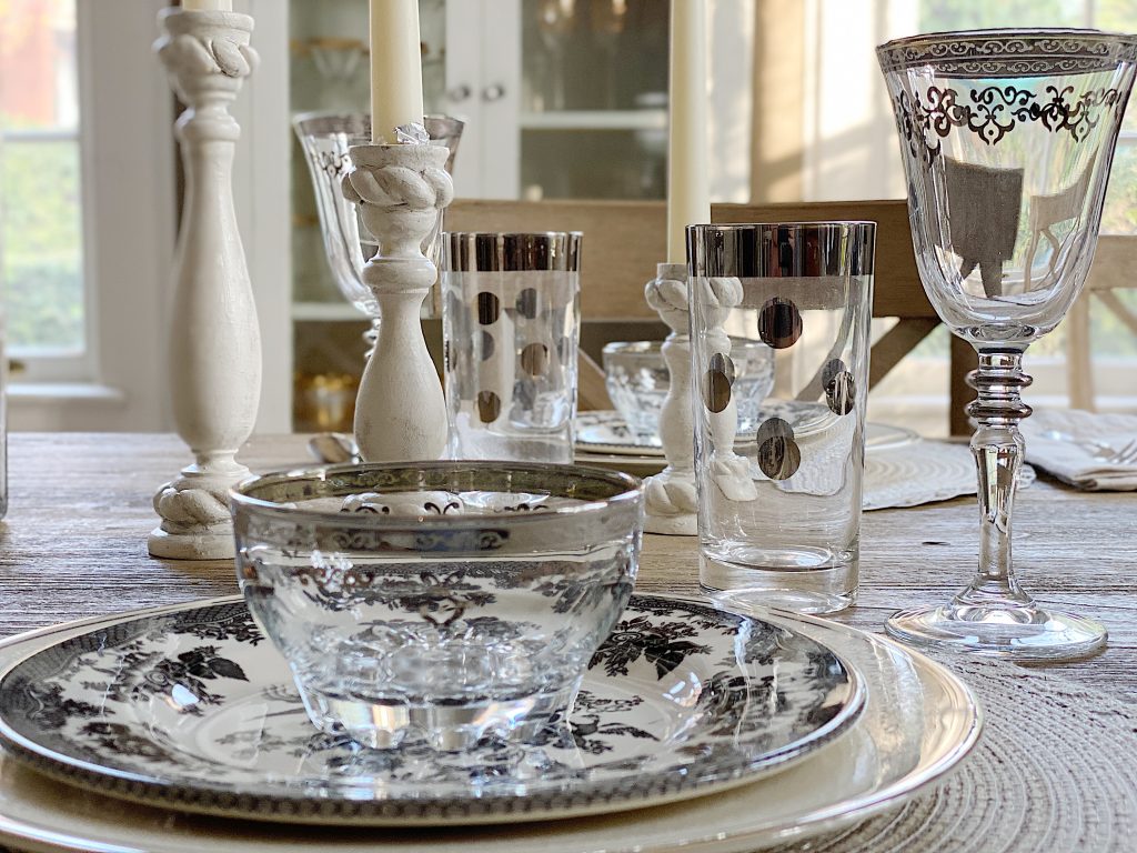 Table with Silver Dishes