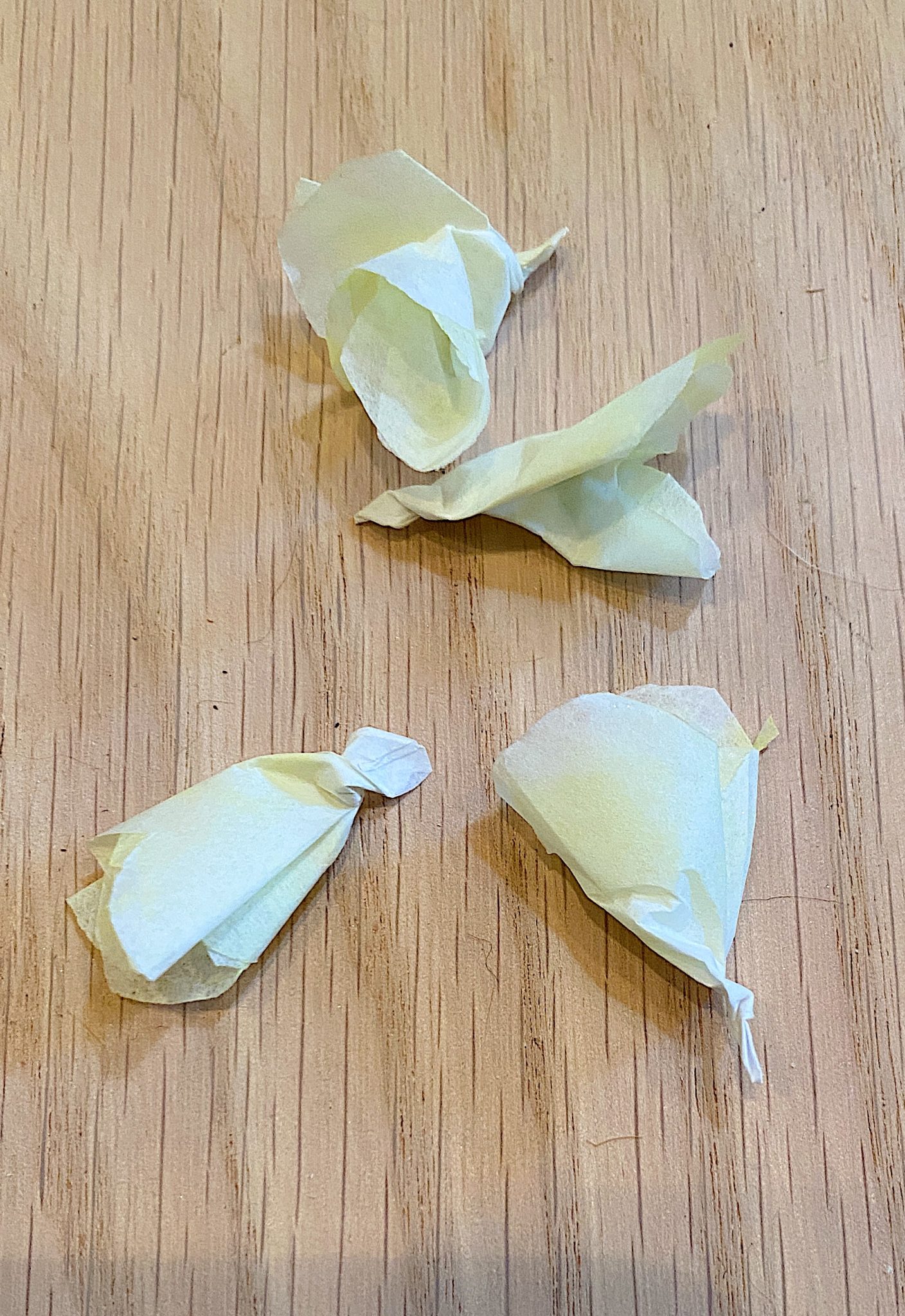 Twisted and Folded Faux Cherry Blossoms