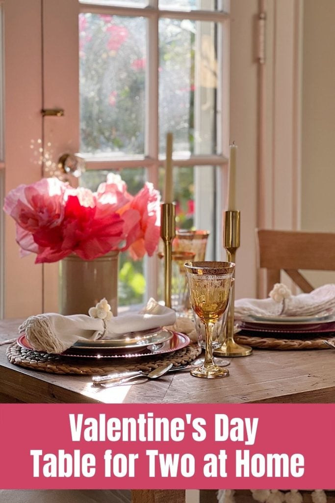 Valentine's Day Table for Two at Home