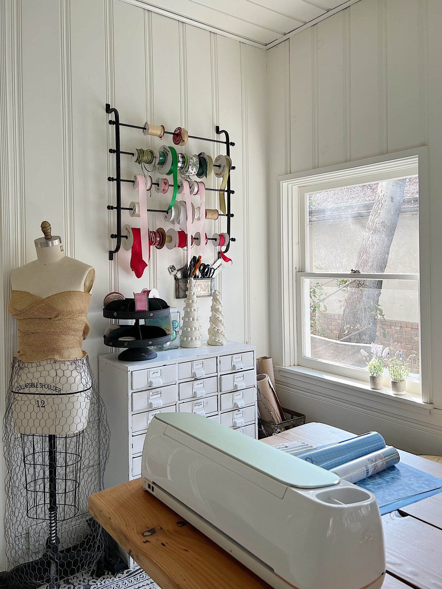 Winter Home Decor in the Craft Room