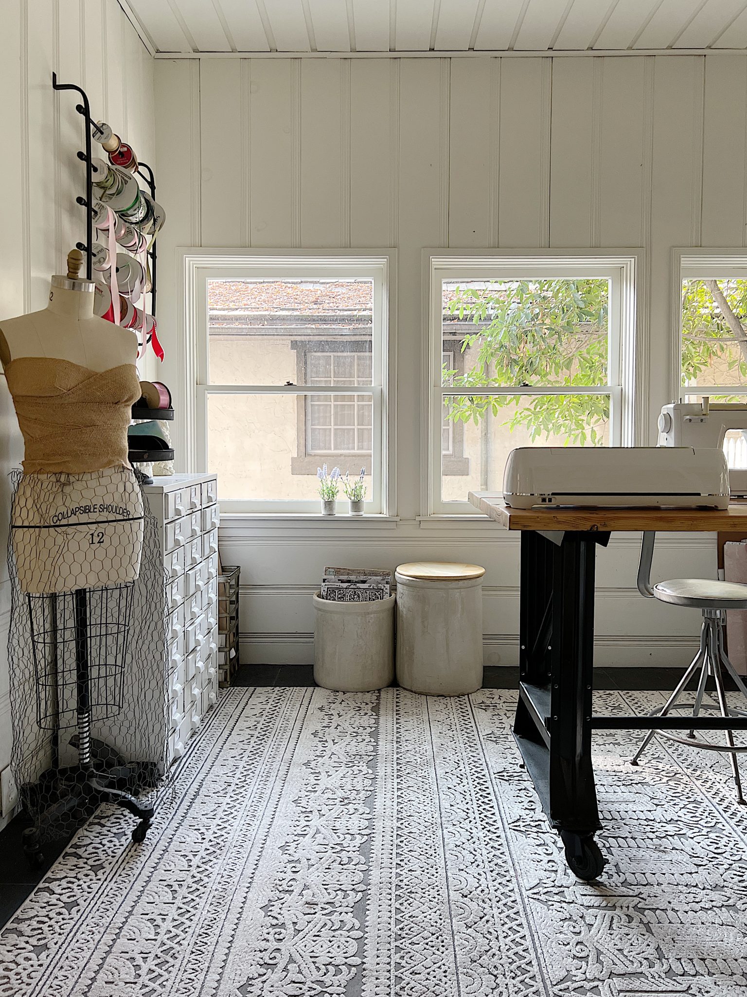 Winter Home Decor in the Craft Room