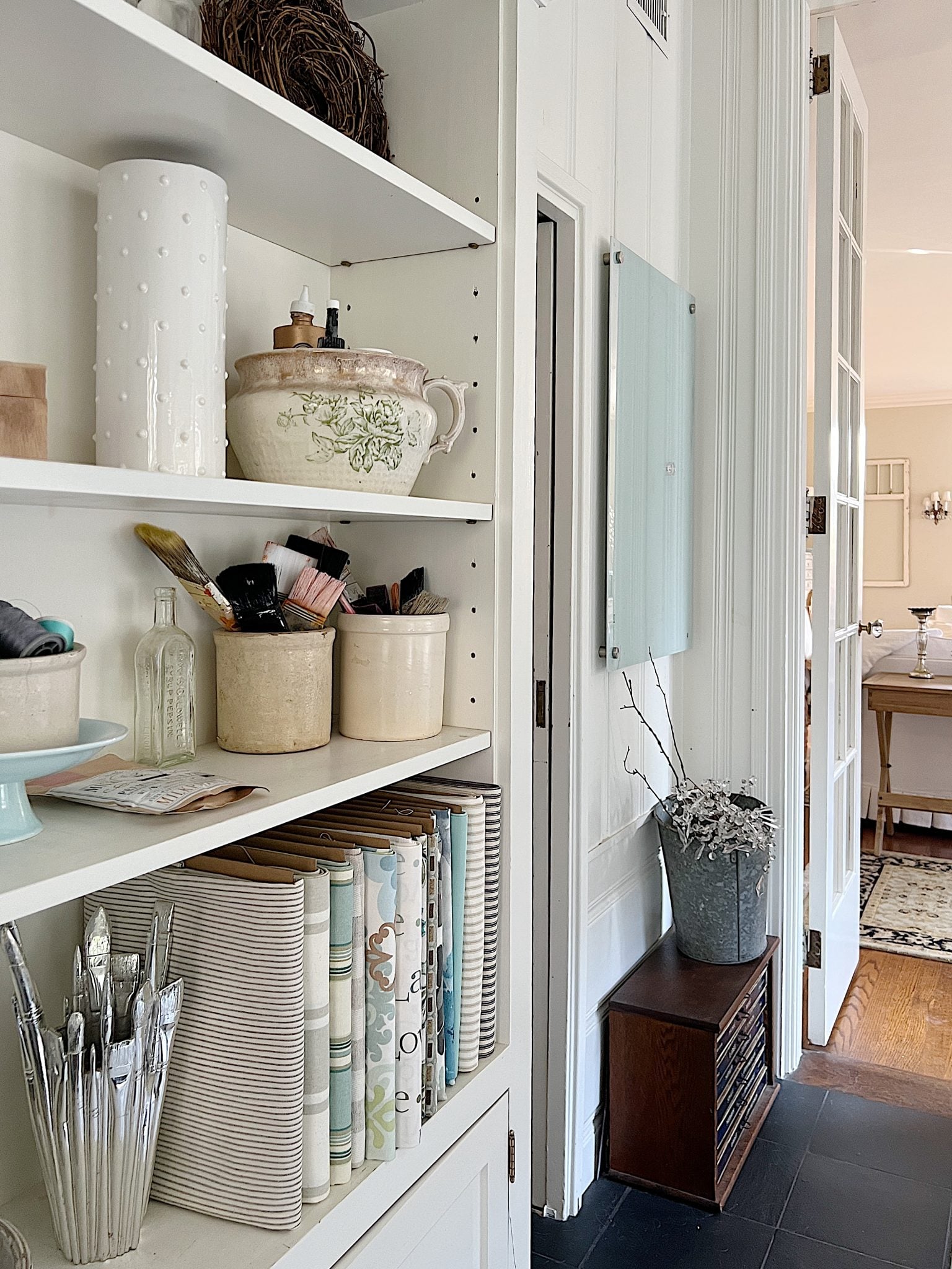 Winter Home Decor in the Craft Room