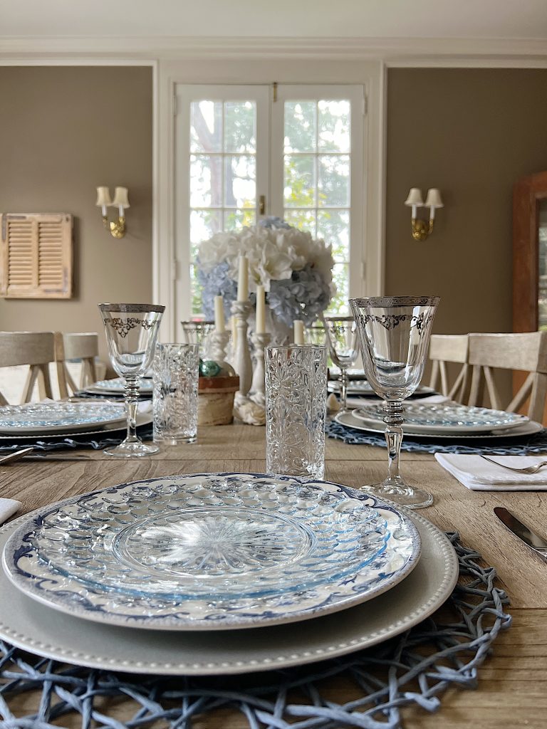 Winter Inspired Farmhouse Dining Table .