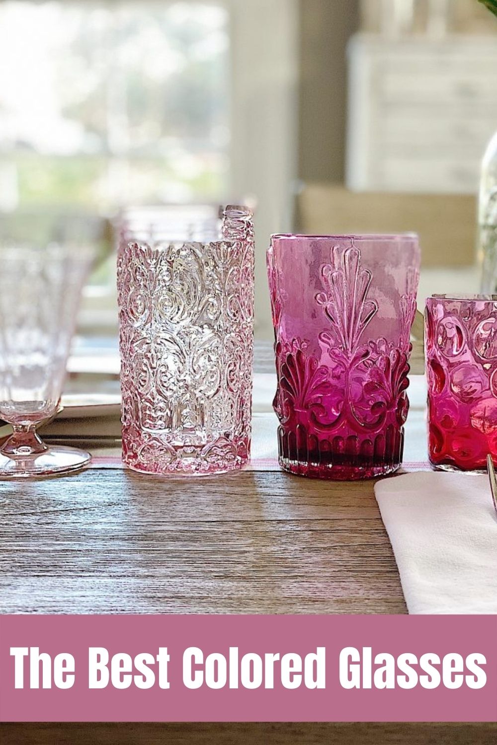 I love setting tables for spring! It's fun and I especially love how much using colored glassware can enhance your spring table.