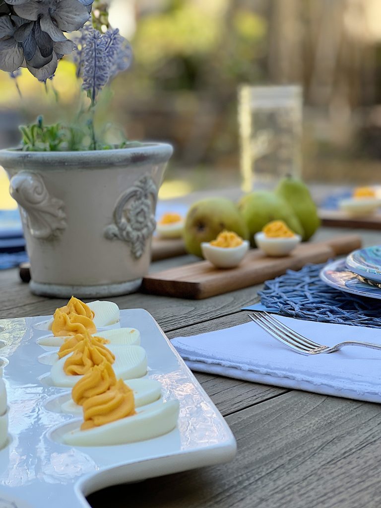 Decorating with a New Spring Color Palette and Deviled Eggs