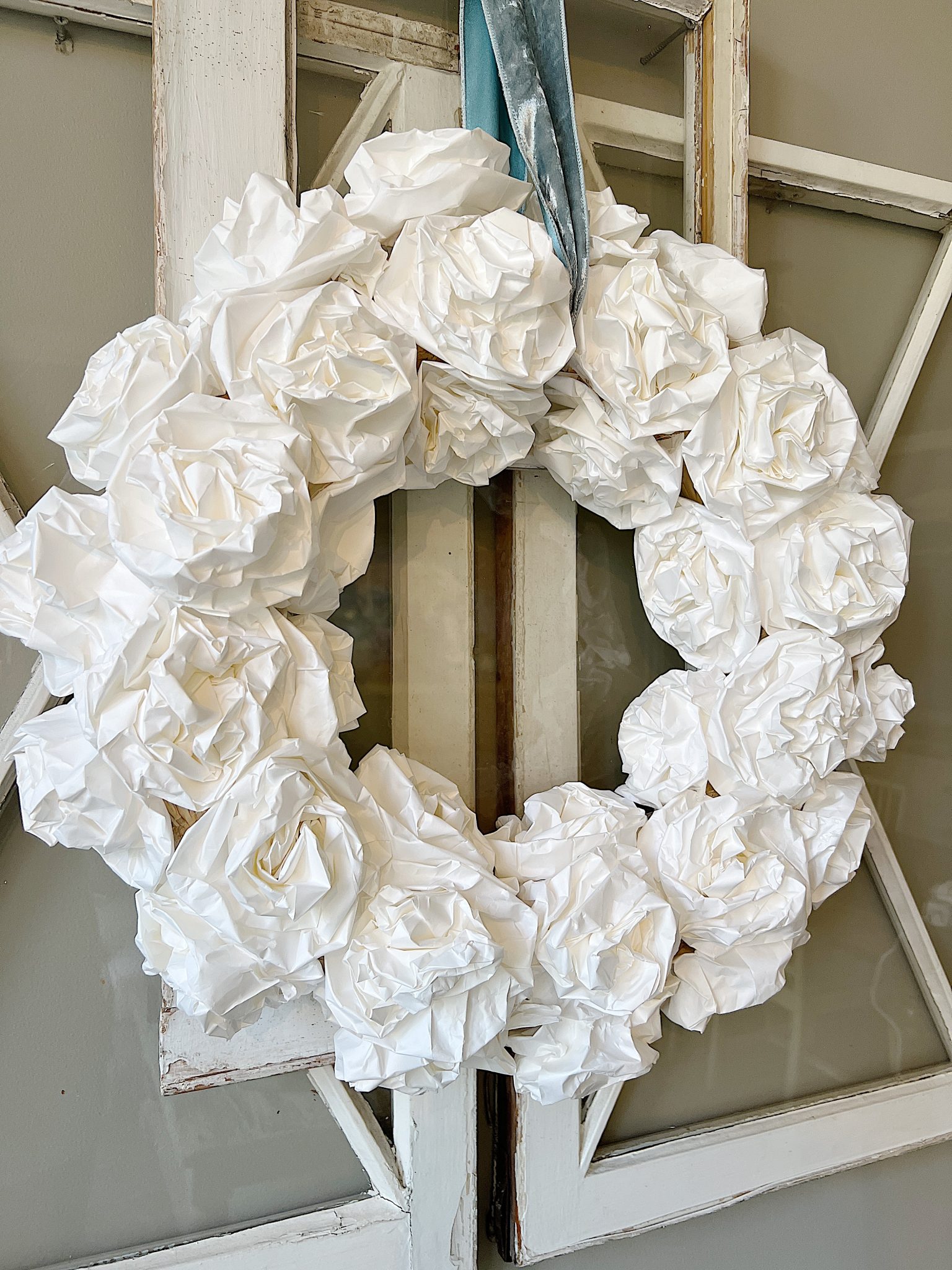 Forty Five Minute White Wreath.