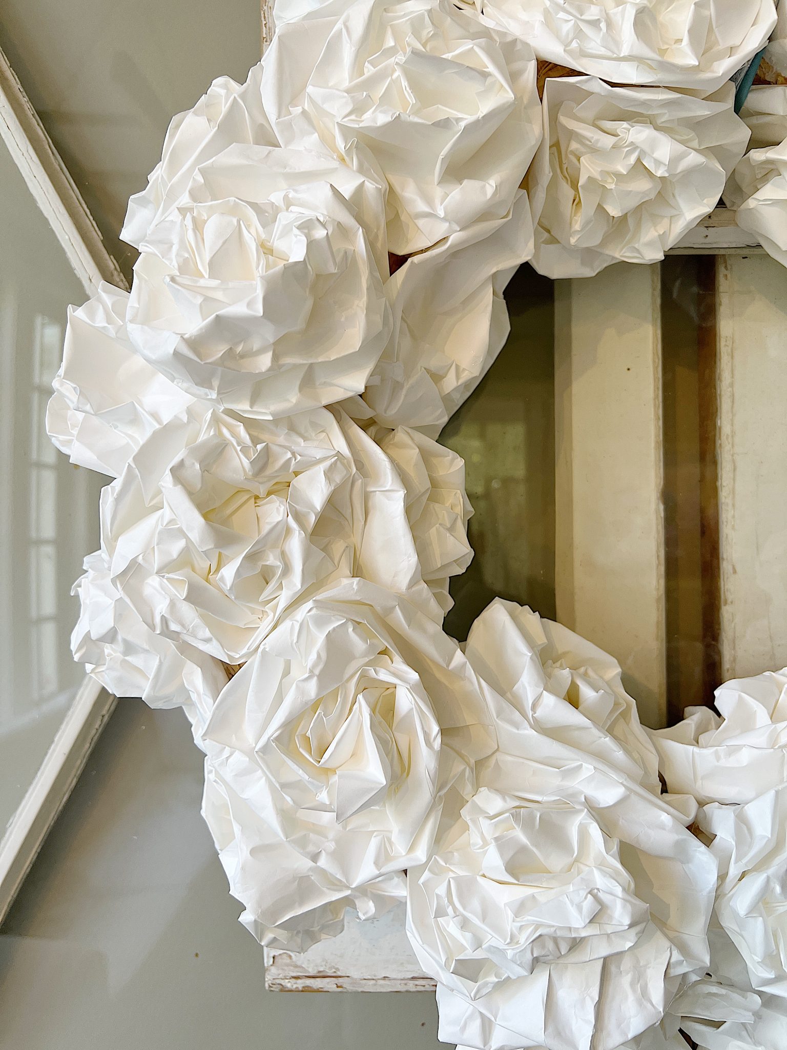 Forty Five Minute White Wreath.