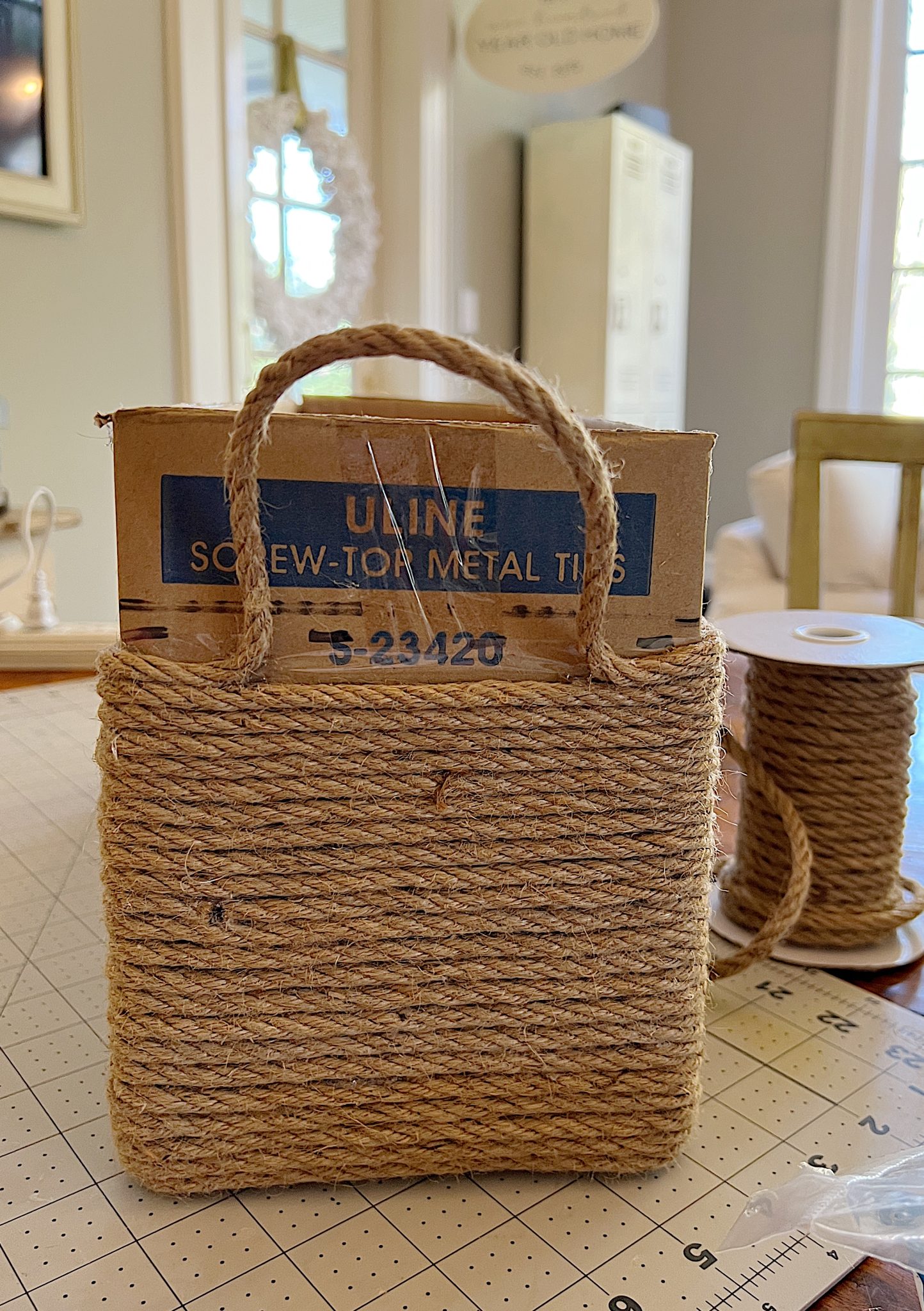 Jute Rope Basket DIY