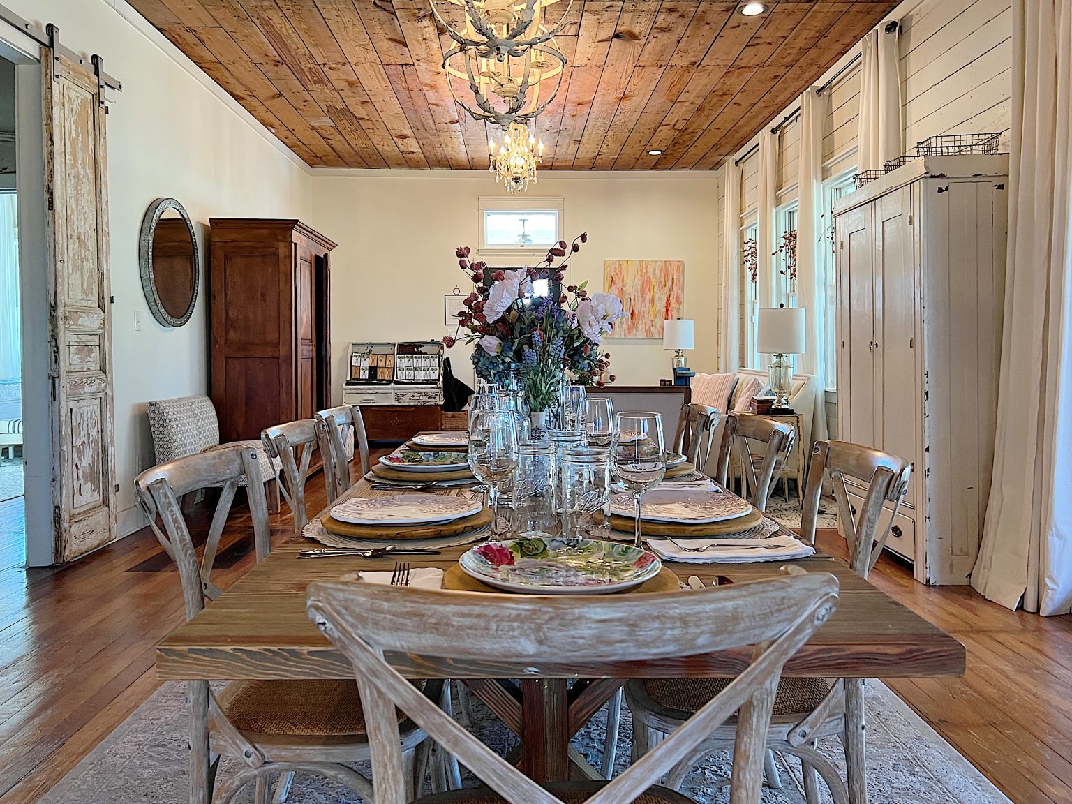 Waco Spring House Tour Dining and Living Areas