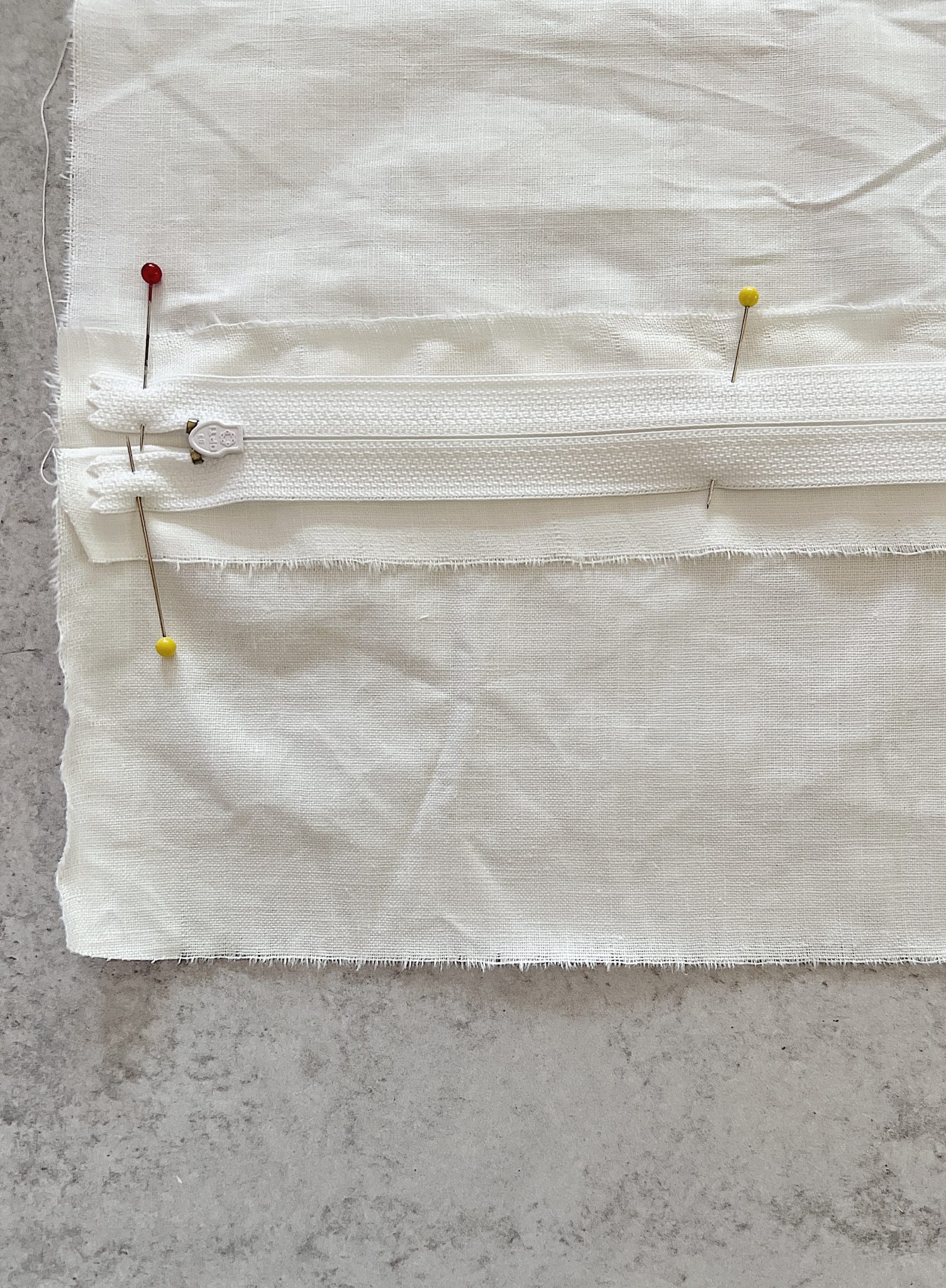 Adding a Zipper to Square Pillow Covers
