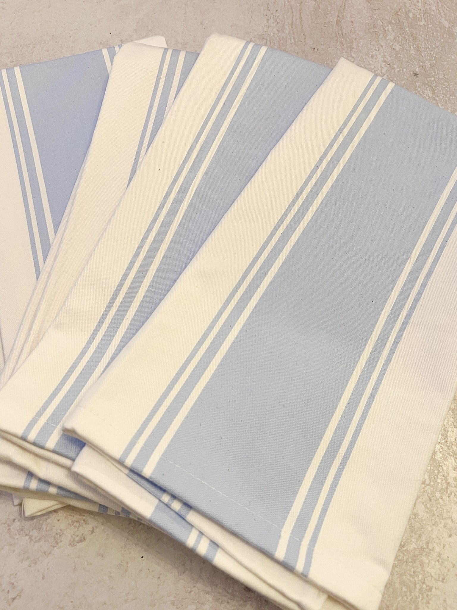 Blue and White Napkins