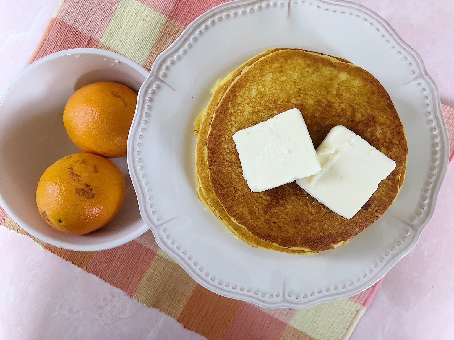 Dairy Free Orange Juice Pancakes