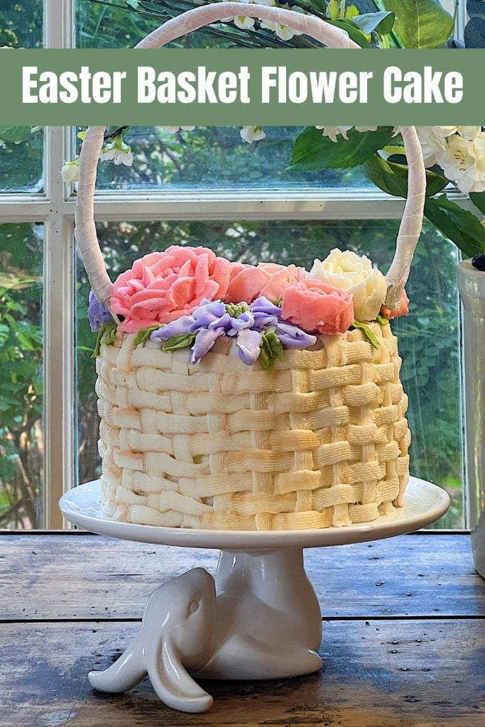 Easter Basket Flower Cake