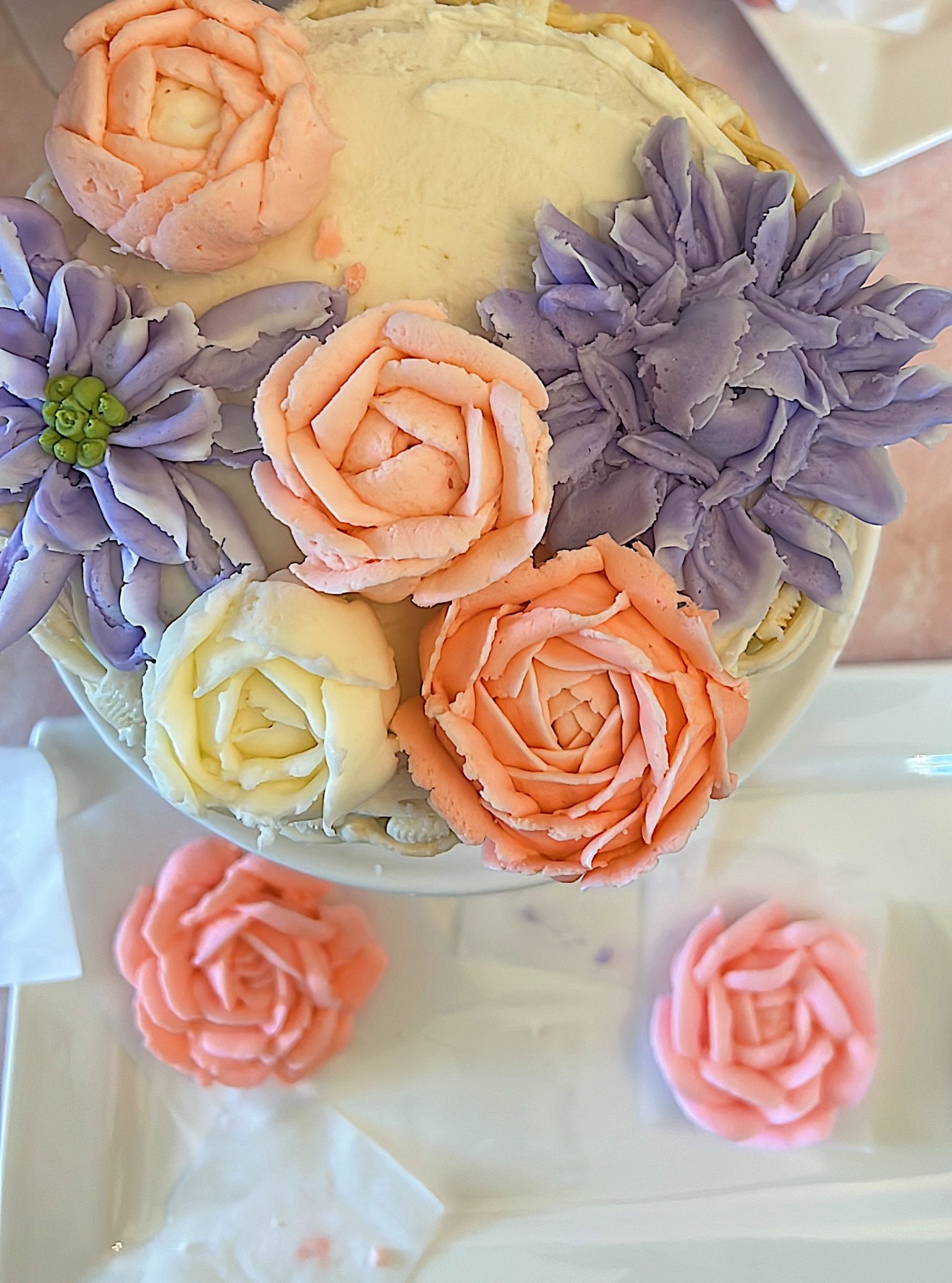 Easter Basket Flower Cake