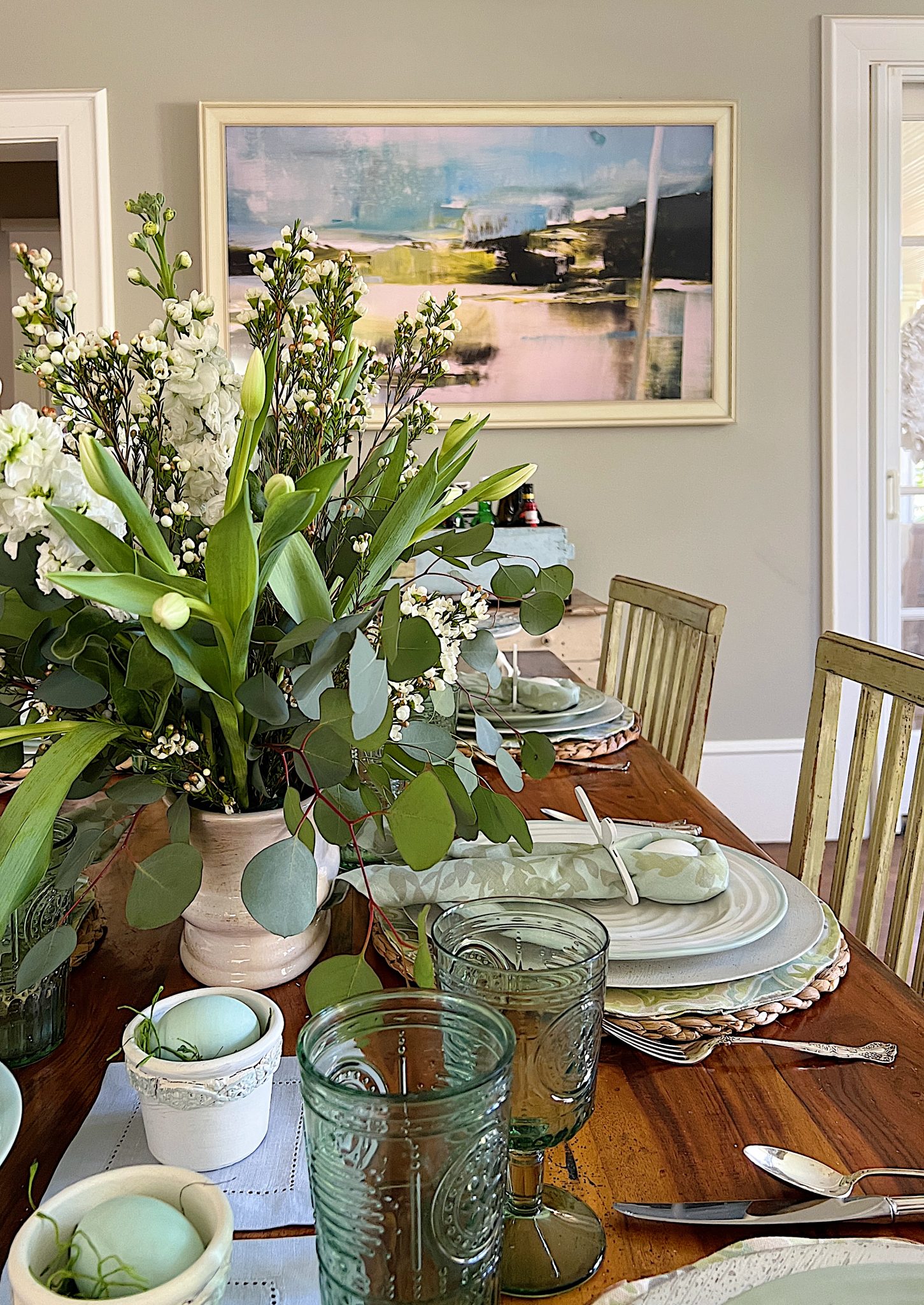 Easter Decor Table