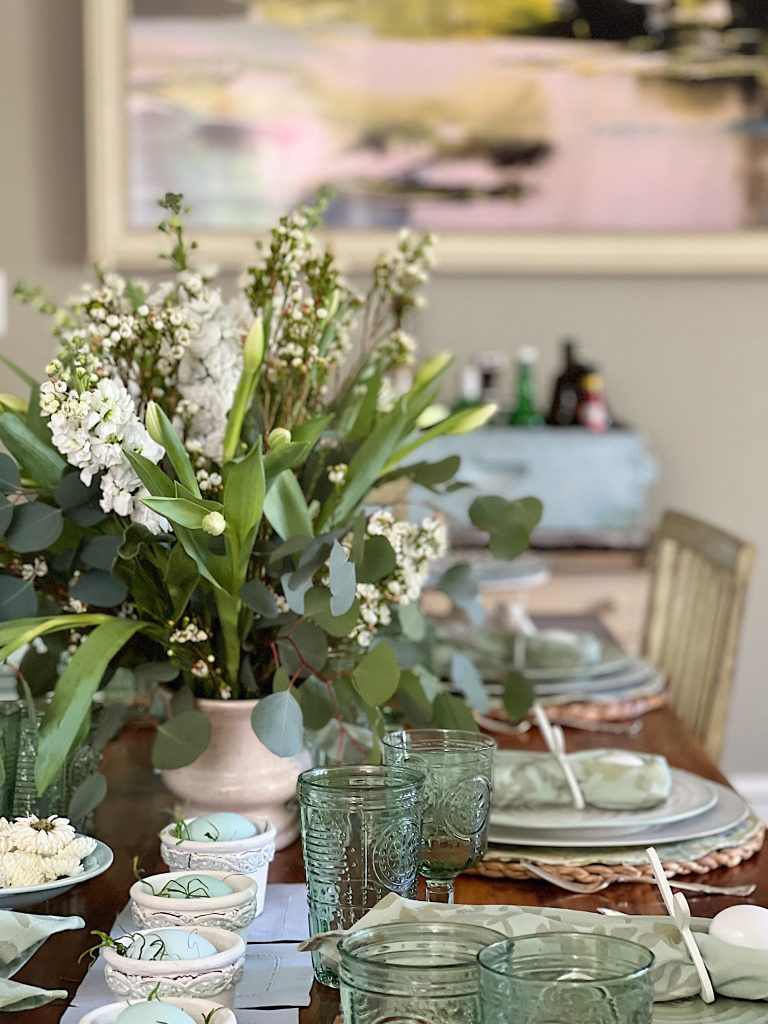 Easter Decor Table
