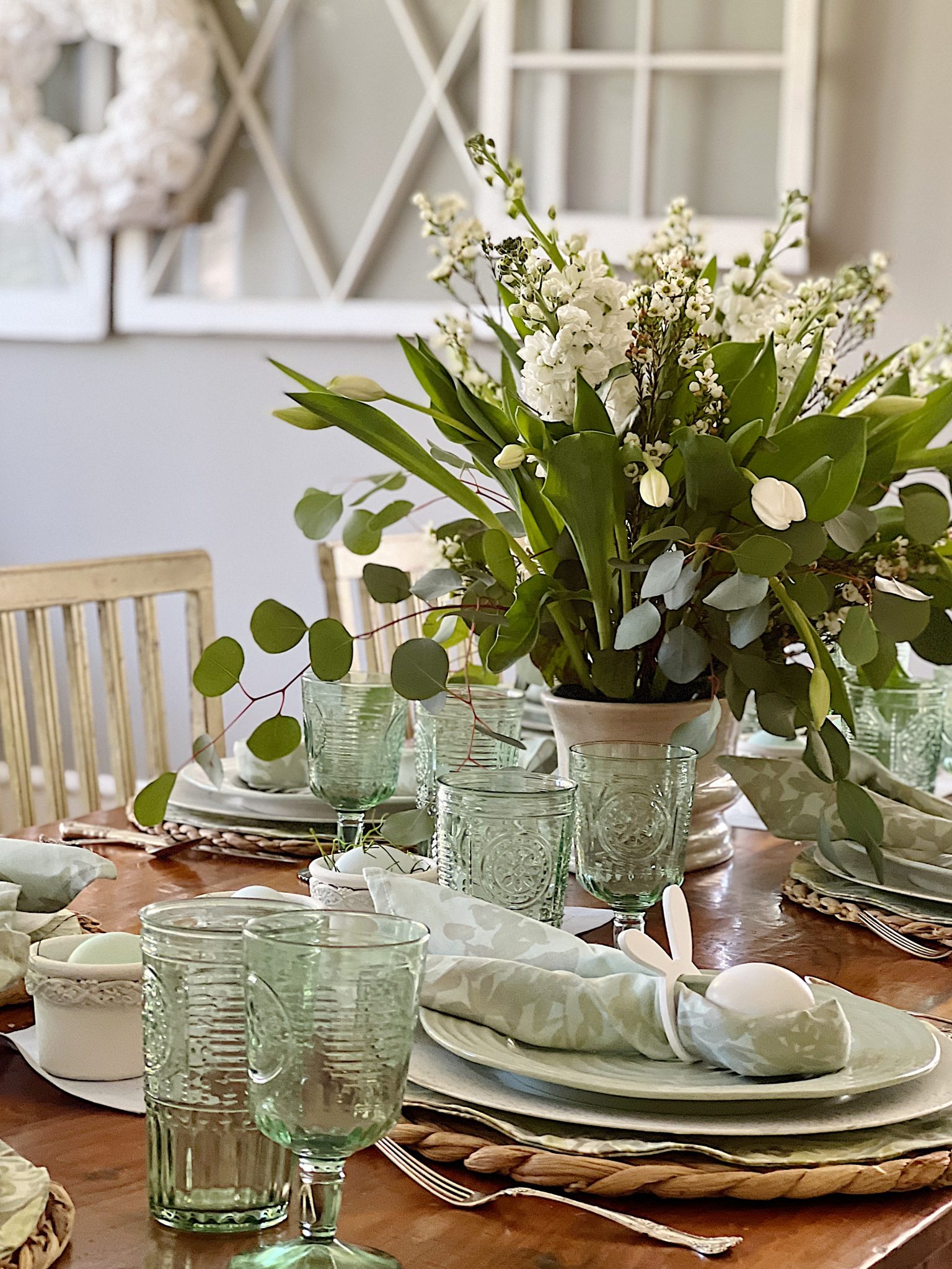 Easter Decor on the Table