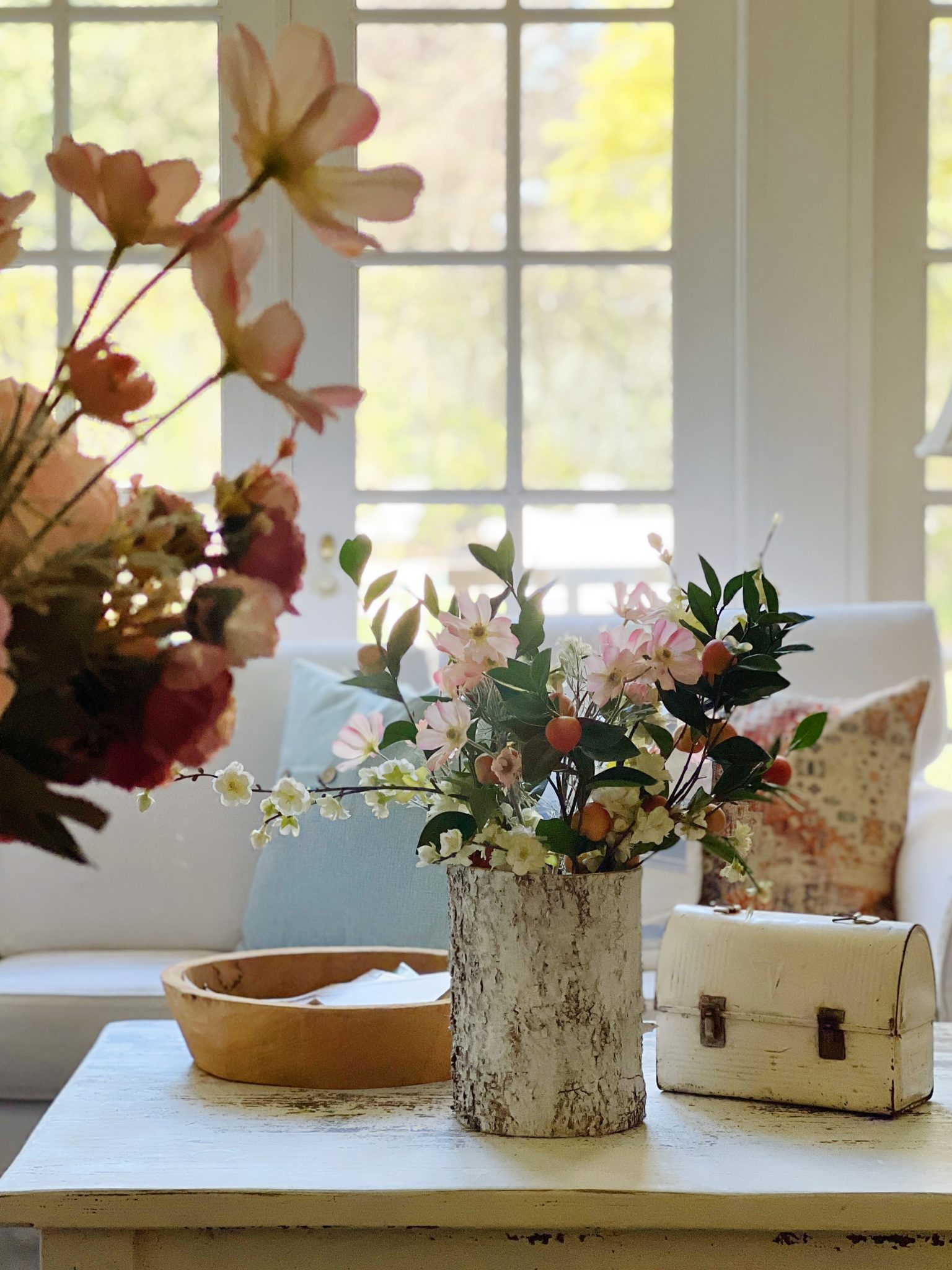 Spring Decor Faux Flowers