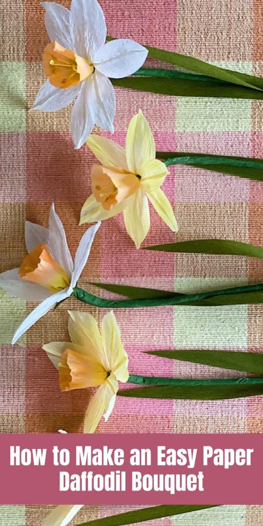 How to Make an Easy Paper Daffodil Bouquet