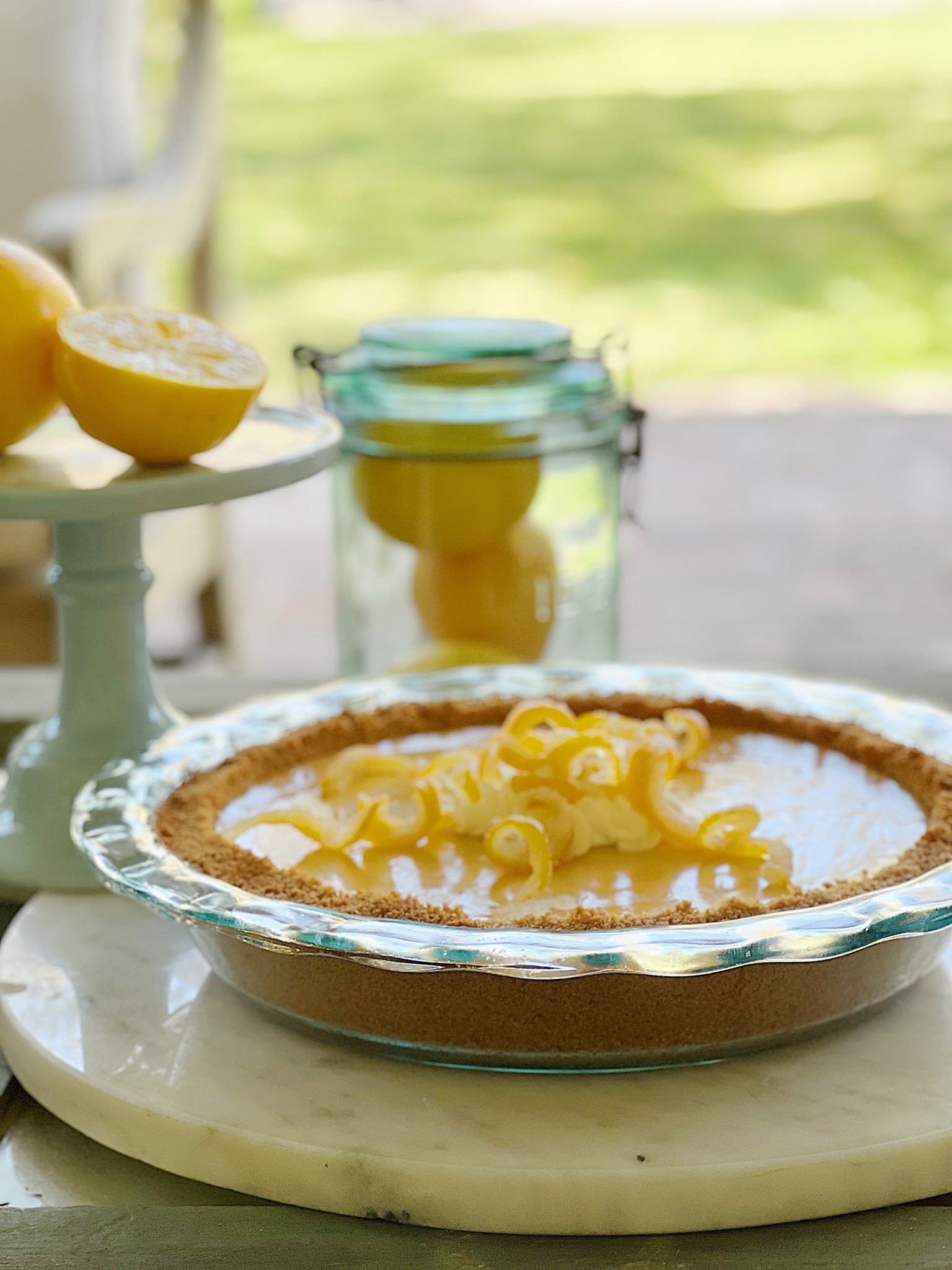 Meyer Lemon Cream Pie with a Twist