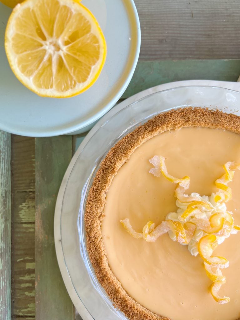 Meyer Lemon Cream Pie with a Twist
