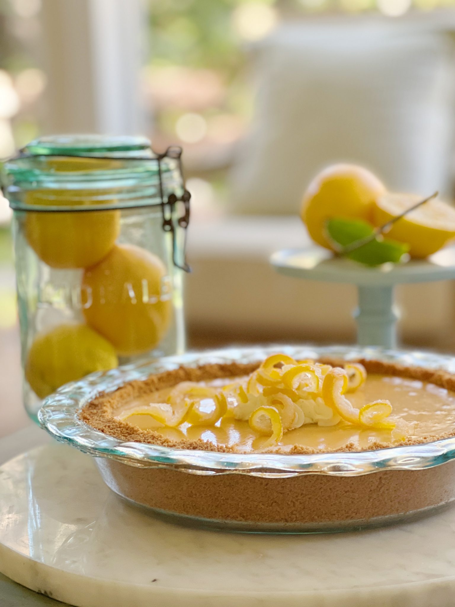 Meyer Lemon Cream Pie with a Twist