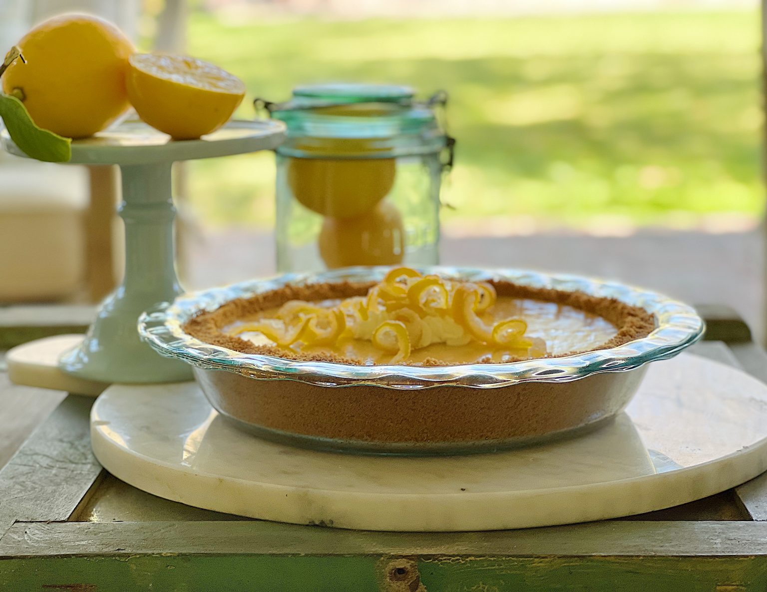 Meyer Lemon Cream Pie with a Twist