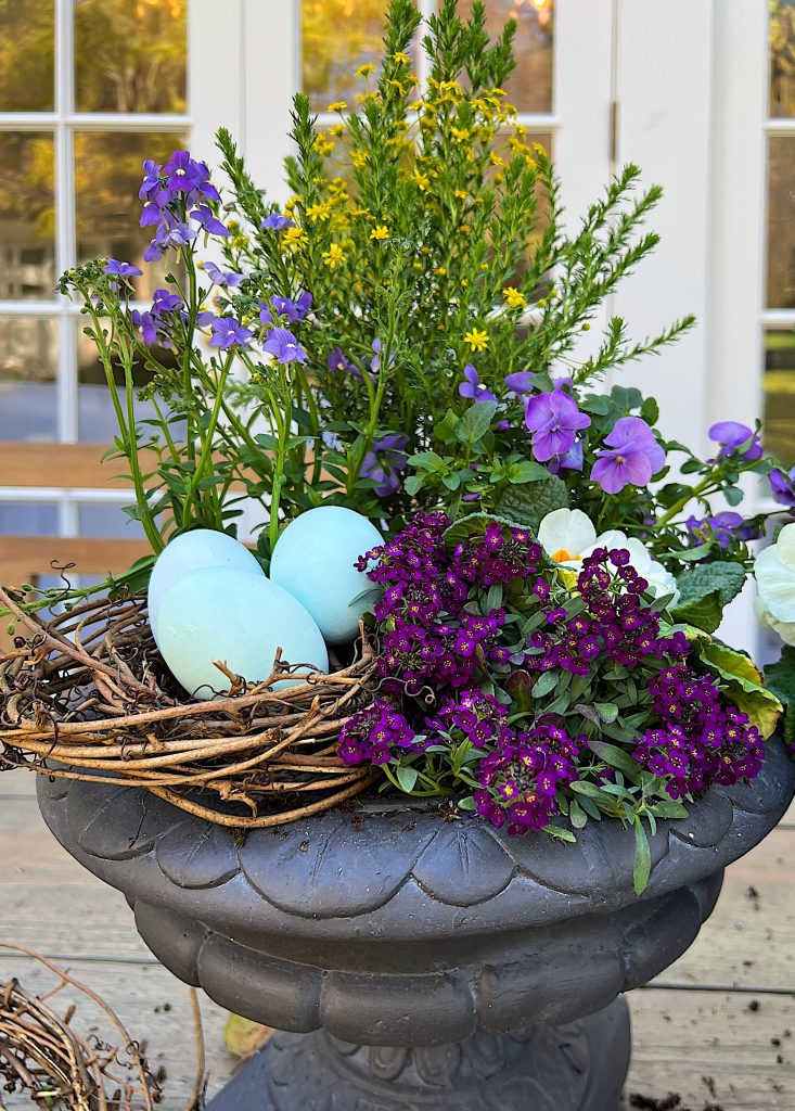 Outdoor Easter Decorations Planter G
