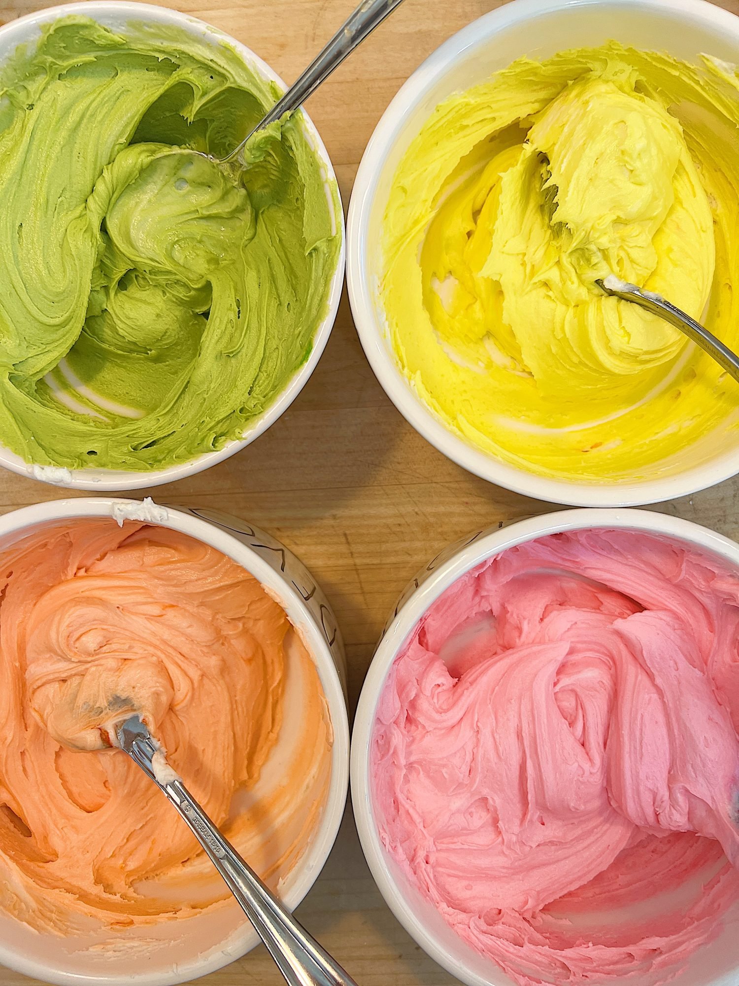 Cupcake Bouquet Frosting Colors 4