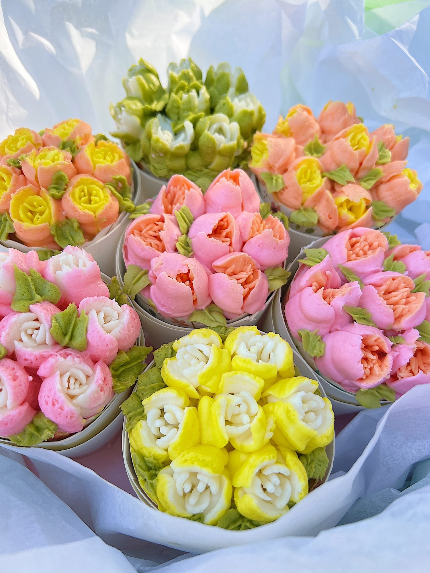 Flower Cupcake Bouquet 5