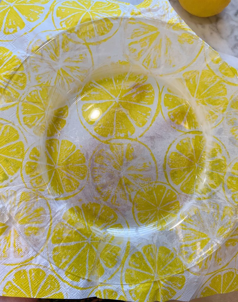 How to Make Your Own Lemon Plates.