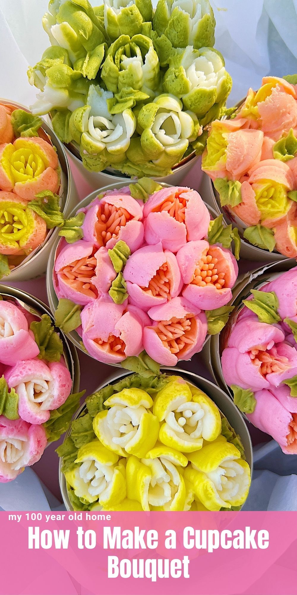 Is there anything more delightful than a bouquet of fresh flowers? Perhaps, if it were a delicious cupcake bouquet instead!