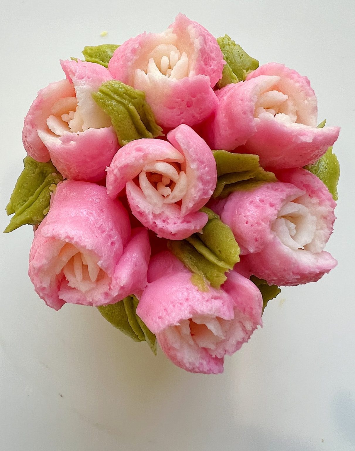 Pink and White Cupcake