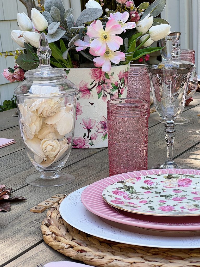 Spring Table with Terra Cotta Pot DIY