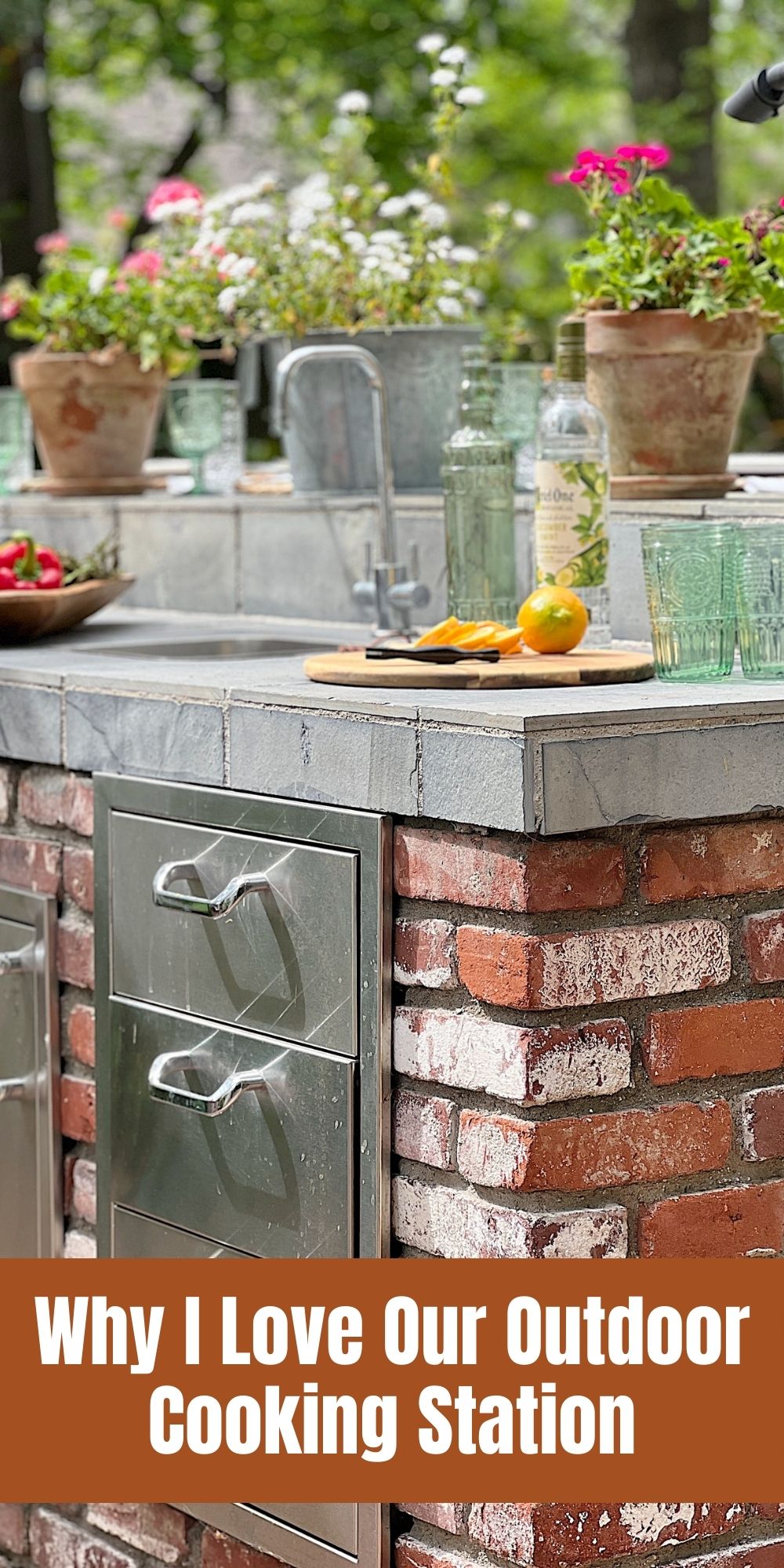 With summer just around the corner, now is the perfect time to get everything ready outside for our outdoor cooking station and entertaining.