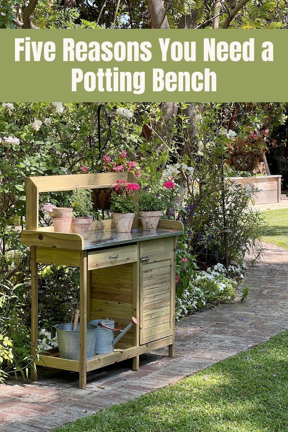 When it comes to gardening, a potting bench is a must-have. Today, I will be sharing five reasons why you need a potting bench in your life.