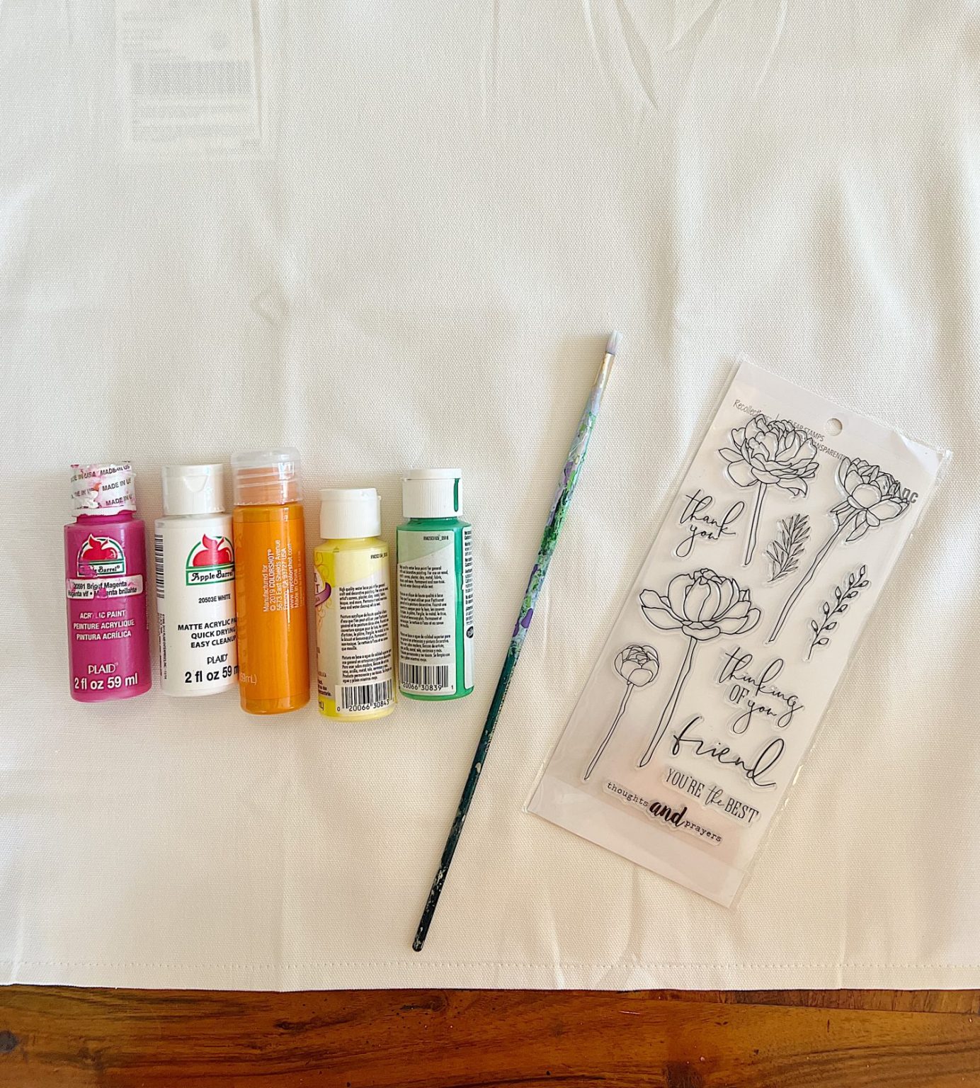 Pink Peonies Pillow DIY Supplies