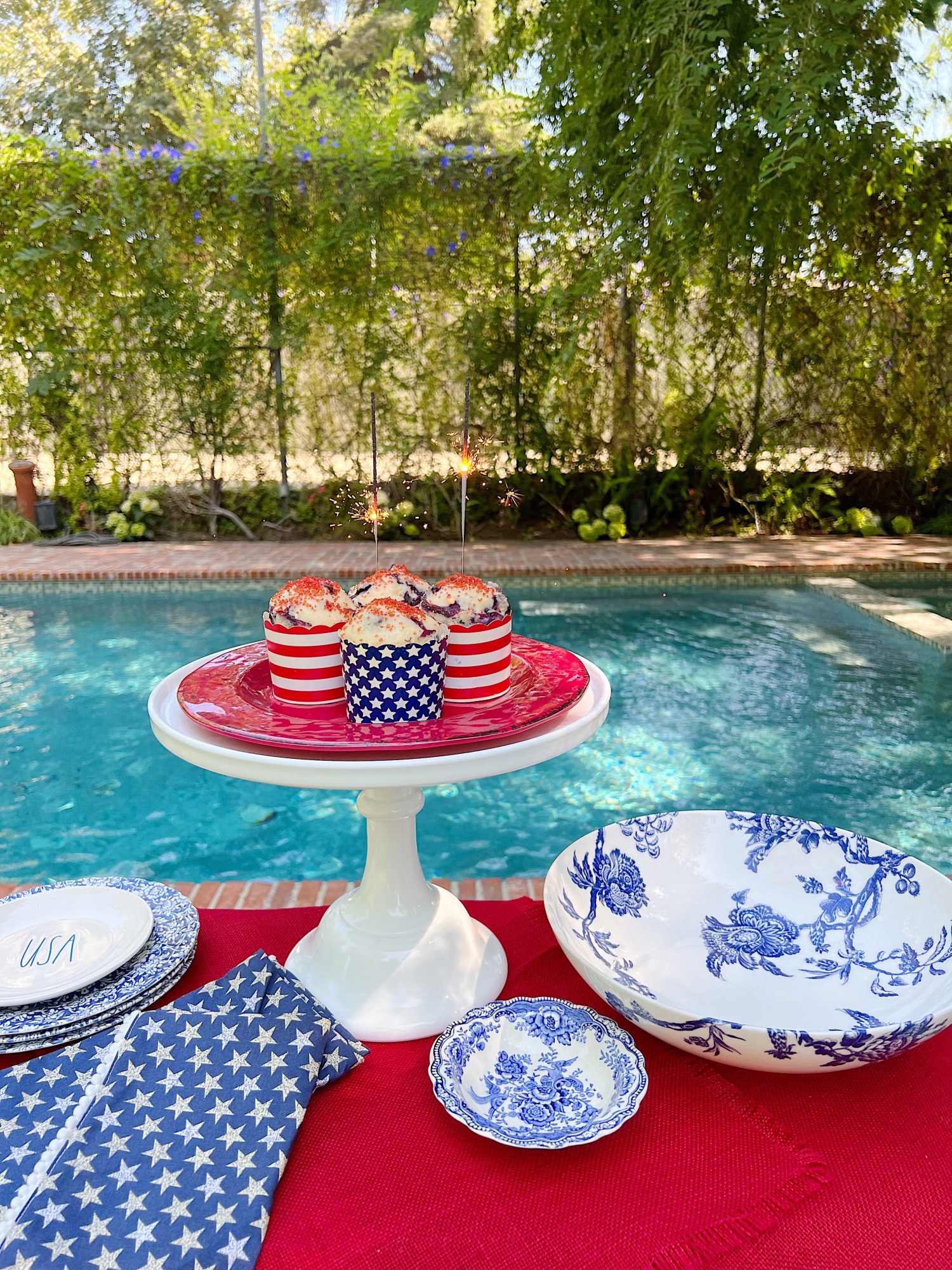Festive 4th of July Gluten-Free Muffins