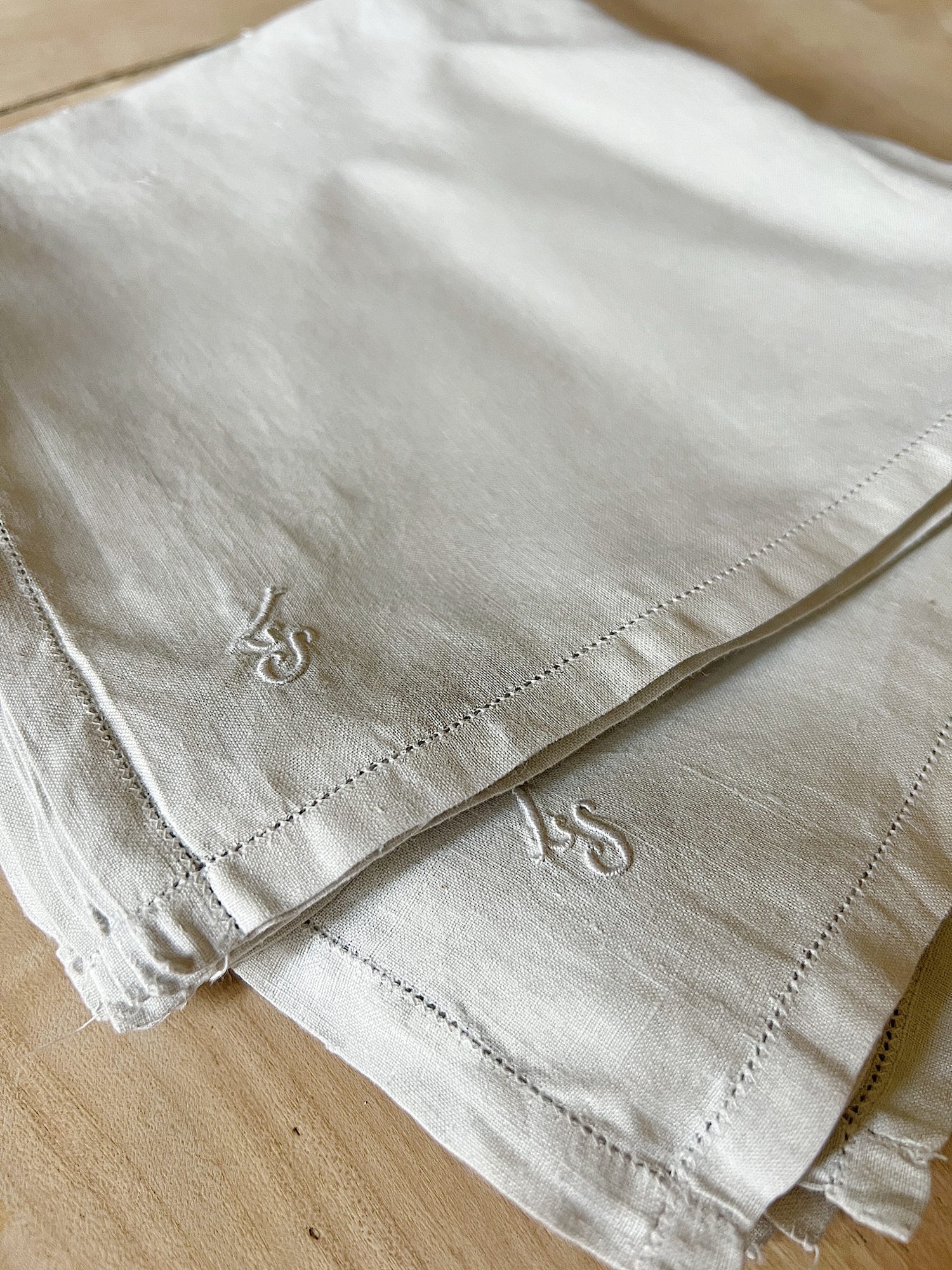 Linen Napkins with Inititals
