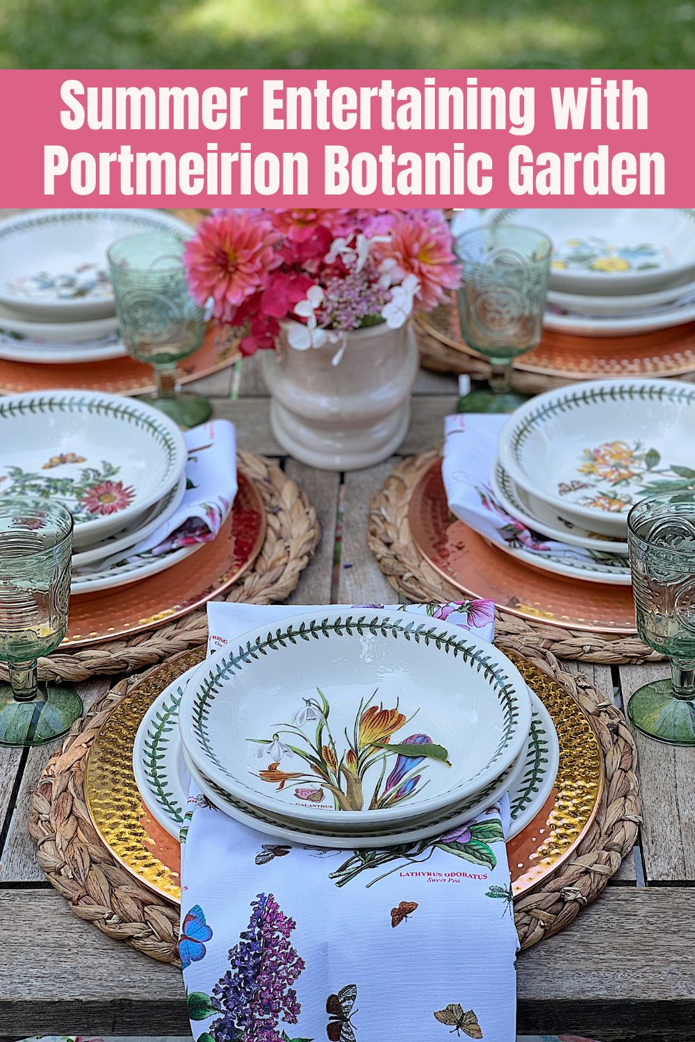 One of my favorite china patterns, Portmeirion Botanic Garden, is celebrating its 50th Anniversary and I can't wait to share this with you.