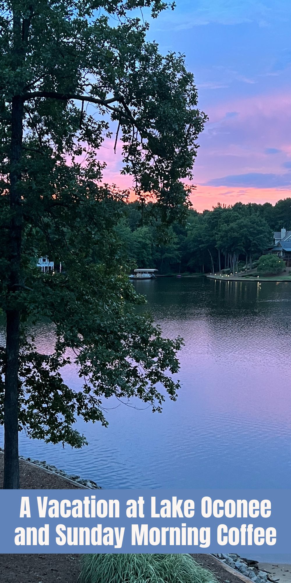I have been in Georgia all week on vacation. We arrived at Lake Oconee mid-week and are loving staying at the lake house! It's glorious.