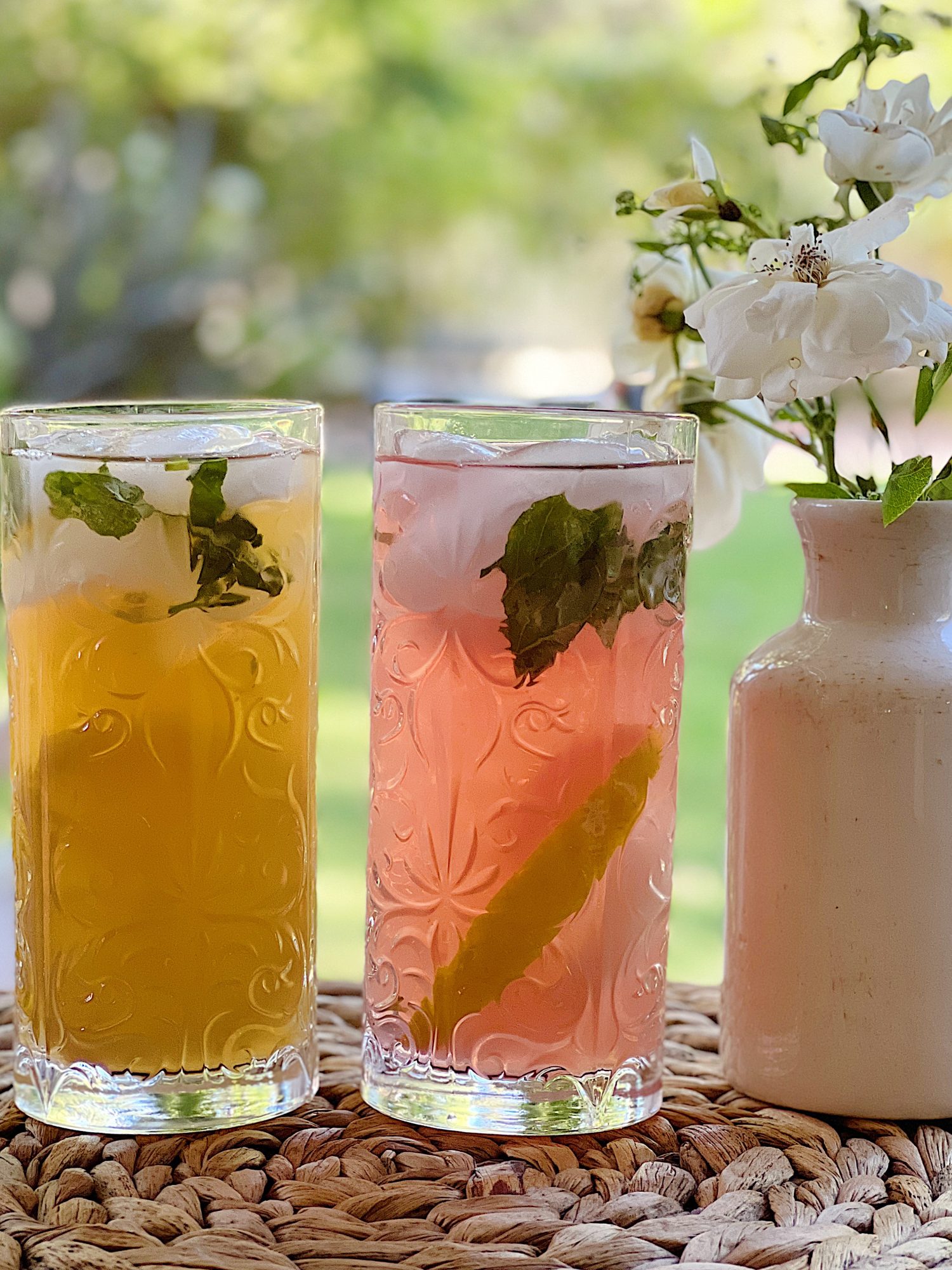 Best Iced Tea Lemonade with Basil.