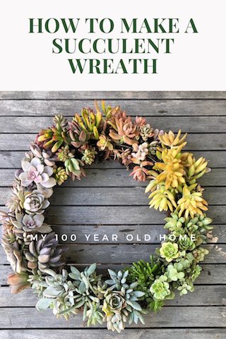 Have you been intrigued by succulent wreaths? I love the ombre effect of this one I made so I am sharing the how-to with you today.