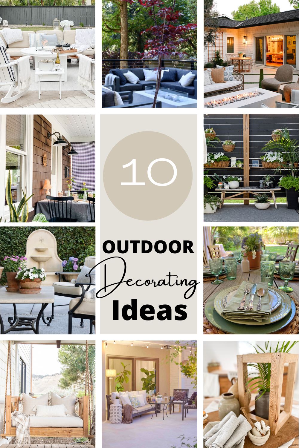 Southern California promises summer days and nights full of outside dining and entertaining. Today I am sharing some fun outdoor living ideas.