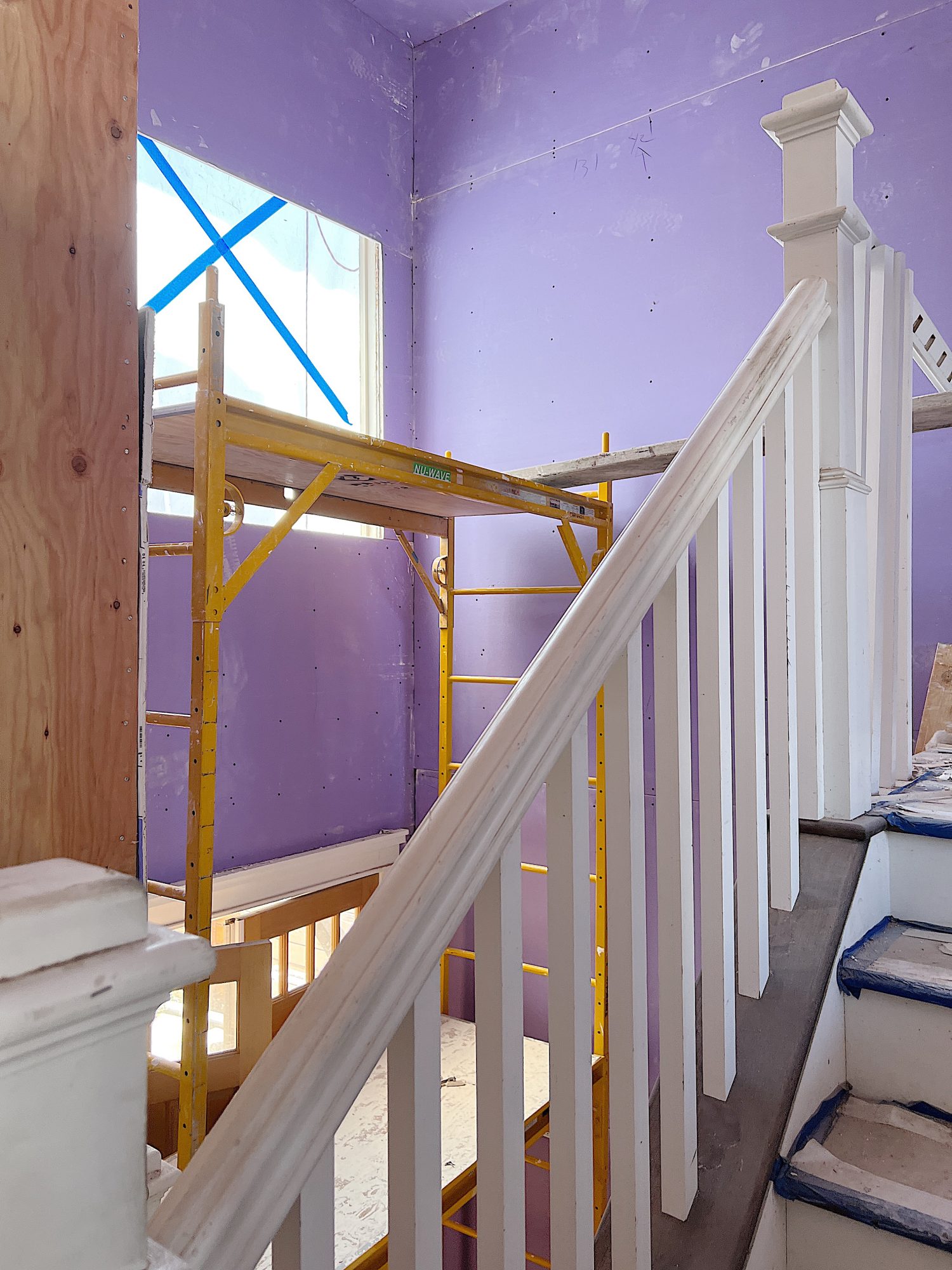 A Light Purple Entry Way at the Beach House