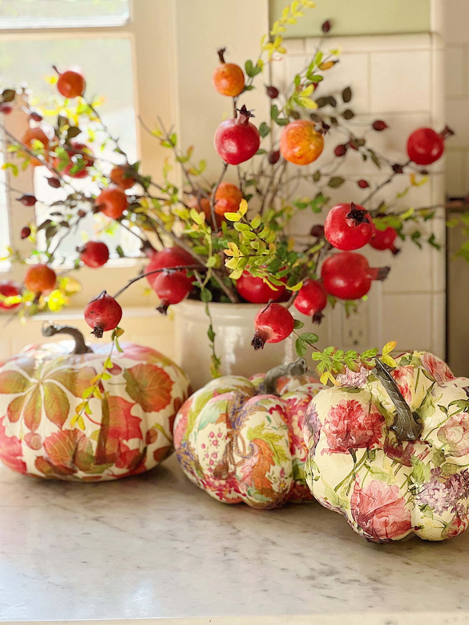 Decoupage Napkin Pumpkin Craft